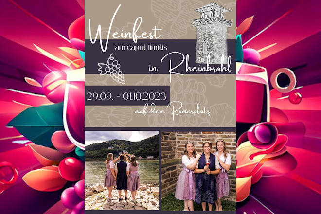 Herzlich Willkommen zum Römischen Weinfest in Rheinbrohl 2023!