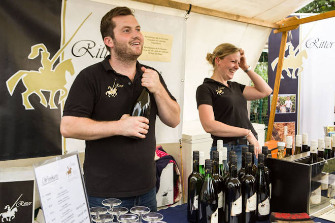 Impressionen vom Weinmarkt im Weingarten bei Späth in Berlin-Treptow
